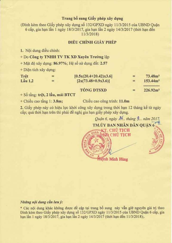 Hướng dẫn thủ tục điều chỉnh giấy phép xây dựng theo quy định của pháp luật 1 Hướng dẫn thủ tục điều chỉnh giấy phép xây dựng theo quy định của pháp luật