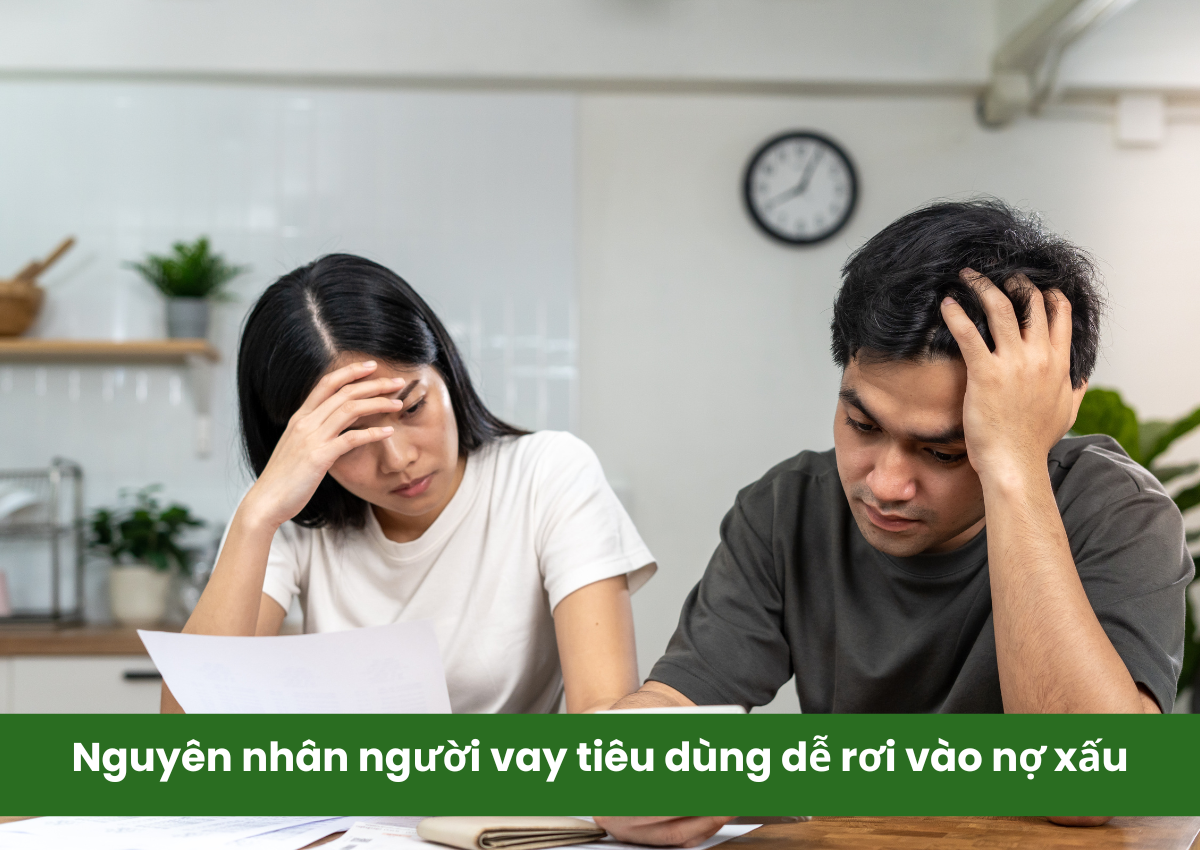 Nguyên nhân người vay tiêu dùng dễ rơi vào nợ xấu
