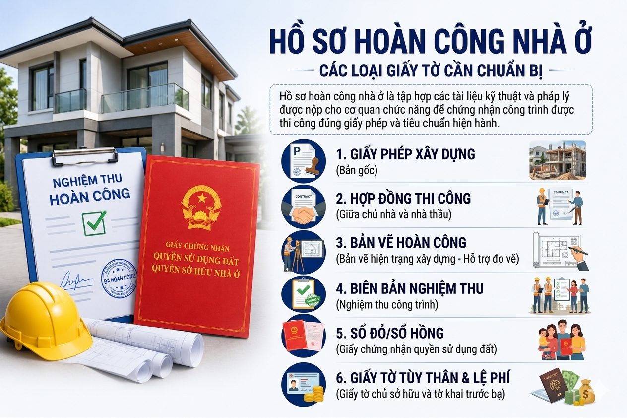 Hồ sơ hoàn công nhà ở