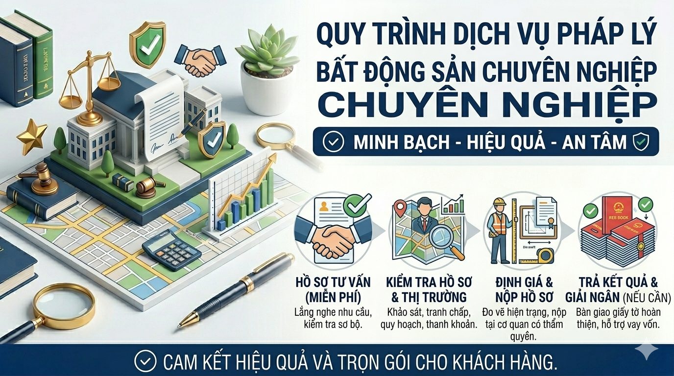 Quy trình dịch vụ pháp lý bất động sản