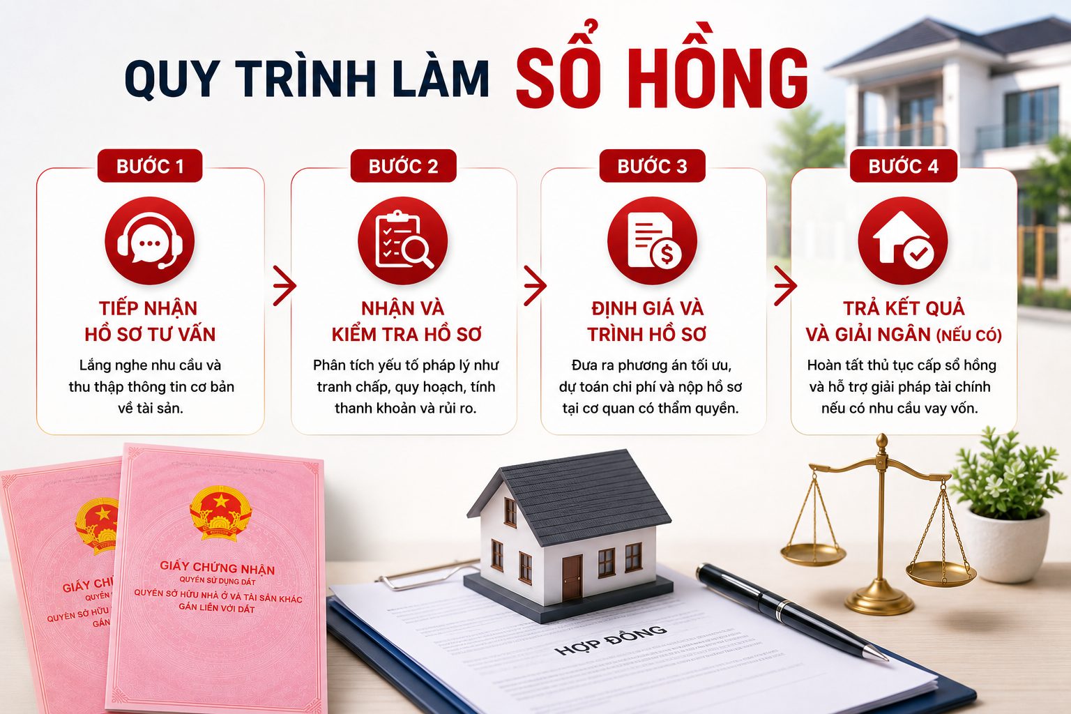 Quy trình làm sổ hồng