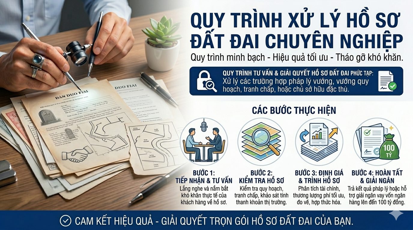 Quy trình xử lý hồ sơ đất đai khó