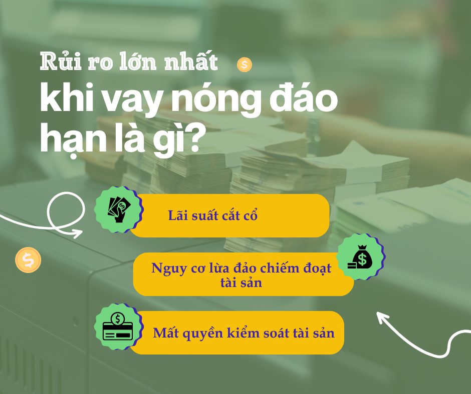 Rủi ro lớn nhất khi vay nóng đáo hạn