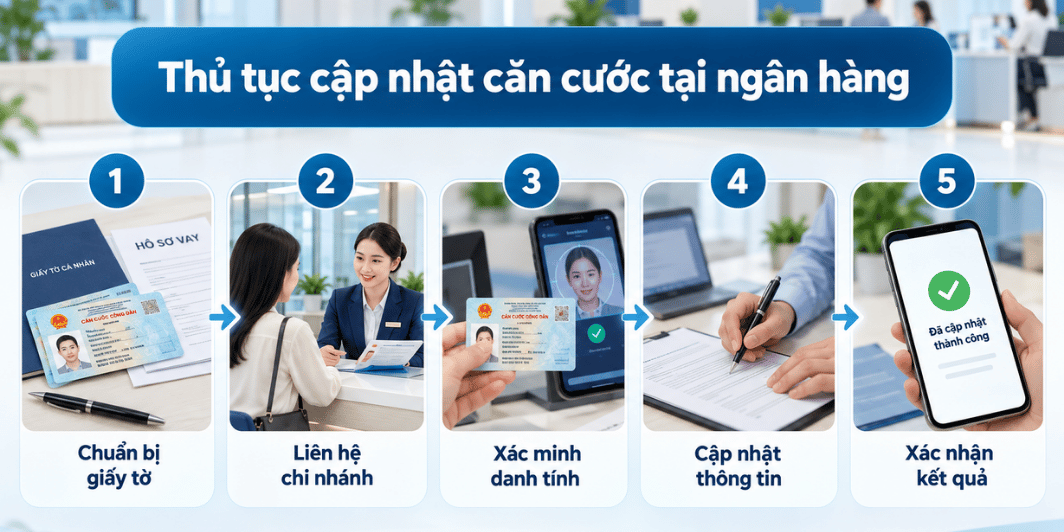 Quy trình đổi CCCD khi đang vay ngân hàng